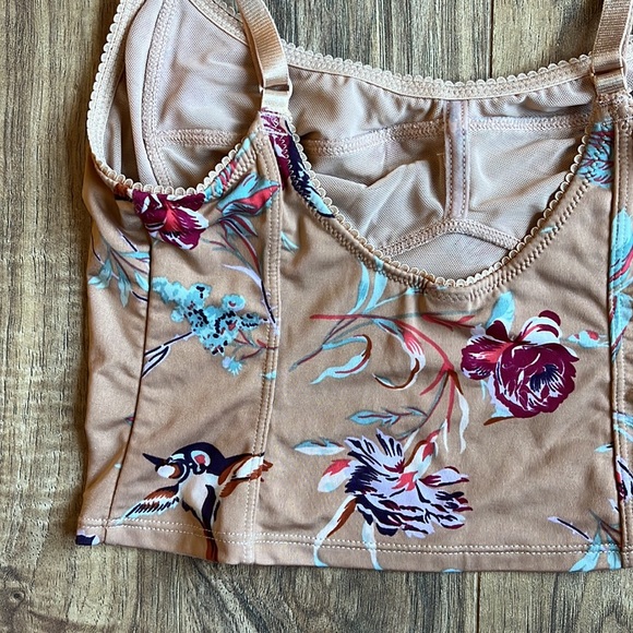 Free People Intimates XS Floral/Bird Bralette - Picture 4 of 5